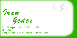 iren gedei business card